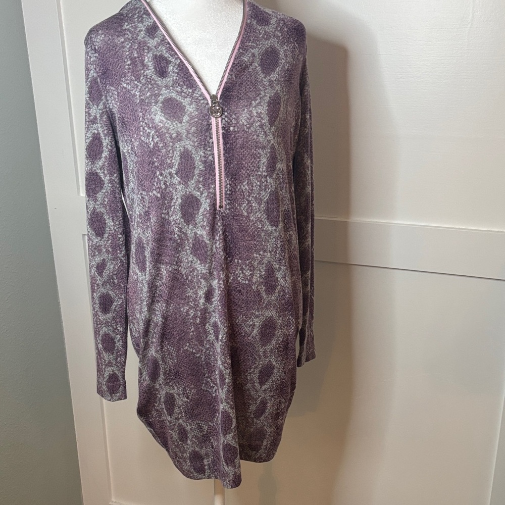 Michael Kors Purple and Gray Women's Top size medium